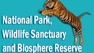 National Park Wildlife Sanctuary and Biosphere Reserve of India in Hindi  Static GK [upl. by Ydnerb]