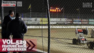 Championship feature race win Onboard with Brent Begolo at Ohsweken Speedway MBR71 Vol529 [upl. by Araiet]