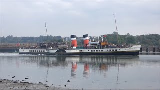 PS Waverley sails down the River Orwell for a cruise to the Thames and to Gravesend 5th October 2024 [upl. by Asirem]