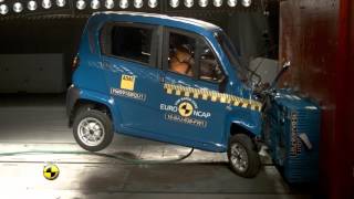 Bajaj Qute Crash Test Euro NCAP [upl. by Midge632]