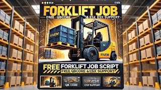 Free Dons Forklift Job Script for FiveM  QBCore amp ESX Support  MJ DEVELOPMENT [upl. by Kiah245]