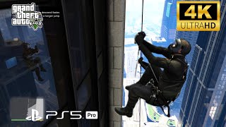 Grand Theft Auto V PS5 Pro 4k 60FPS HDR Gameplay [upl. by Sinned]