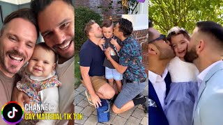 GAY COUPLE TIKTOKS COMPILATION 61  GAY FATHERS 2 👨🏻‍🍼❤️🏳️‍🌈✨ [upl. by Chiquia]