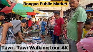 TawiTawi travel vlogs traveling from Sitangkai to Bongao walkingtour Public Market Bongao [upl. by Aitnohs]