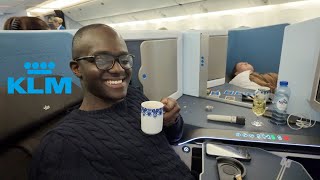 Flying The NEW KLM Business Class Boeing 777300ER Review [upl. by Amleht629]