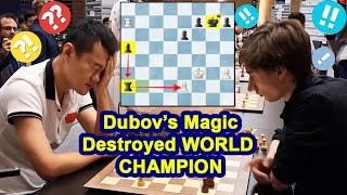 Chess Magician Dubov is the World Champion Destroyer  Ding Liren vs Dubov  World Team Blitz 2024 [upl. by Judon944]