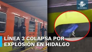 Caos en el Metro de la CDMX por lluvia y explosión en L3 este 1 de julio [upl. by Zsamot]