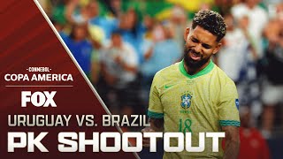 Uruguay vs Brazil Full penalty shootout  Quarterfinals  Copa América 2024 [upl. by Wieren652]