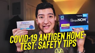 Covid19 Antigen HomeTest Safety Tips BinaxNOW amp Flowflex [upl. by Ettegroeg]