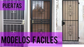 Ideas de rejas para puertas  diseños FACILES pero con estilo 📥✔️ Link de Descarga ✔️✔️ [upl. by Nodnahs]