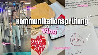 Kommunikationsprüfung VLOG Abi 22 Note productive Nerven📈📉 Gym [upl. by Denoting597]