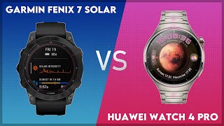 Garmin Fenix 7 Solar vs Huawei Watch 4 Pro Comparison [upl. by Suzanna]