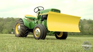 Most ICONIC John Deere Garden Tractor  1967 John Deere 110 with blade [upl. by Brier]