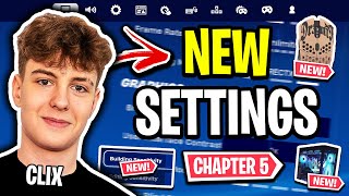 Clix Reveals NEW Settings Fortnite Chapter 5 UPDATED 2024 [upl. by Singleton]