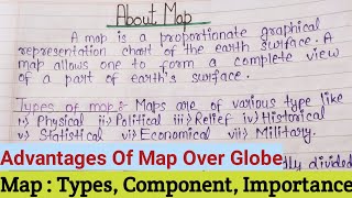 Importance Of Map Essay  What Is Map And Its Advantages  Advantages Of Map Over Globe  Map Types [upl. by Mott962]