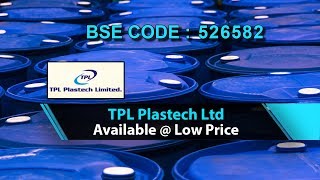 TPL PLASTECH LTD  Available at Low Price  Investing  Finance  Share Market  Share Guru Weekly [upl. by Eltsyrk]