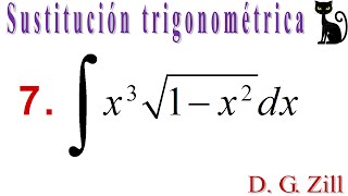 Integración por sustitución trigonométrica Zill 757 [upl. by Ramoj]