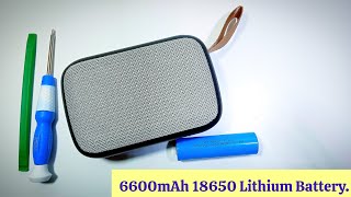 6600mAh 37V Lithium Battery Replacing to Bluetooth Speaker [upl. by Tebzil]