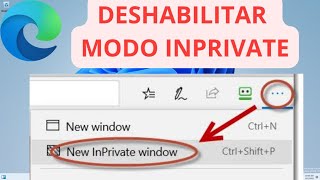 Como Deshabilitar modo InPrivate en Microsoft Edge 2023 [upl. by Elatan]