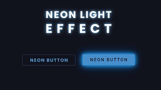 Neon Light Button Effect on Hover with Flutter [upl. by Eilrebmik715]