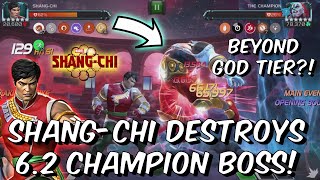 6 Star ShangChi DESTROYS Act 62 Champion Boss  Beyond God Tier MVP  Marvel Contest of Champions [upl. by Ahsyek]