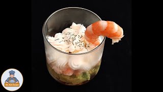 Verrines Avocats Crevettes Fromage Frais  Recette Facile [upl. by Malinda455]