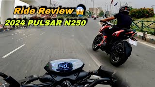 2024 PULSAR N250 Street Race ⚡️ ToP Speed Test of N250  Ride Review 🤩 [upl. by Cotsen]