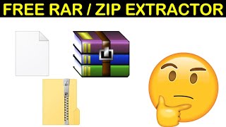 Free Software to Extract RAR  ZiP Files [upl. by Noseimaj]