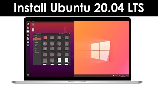 How to Dual Boot Ubuntu 2004 LTS and Windows 10  2020 [upl. by Zrike]