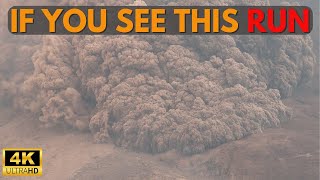 Terrifying Pyroclastic Flows Sinabung Volcano Eruption in 4K Ultra HD [upl. by Nauht45]