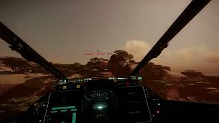 Hurtston 2  Star Citizen decoupled unlim low fly  4K Tobii5 [upl. by Tepper]