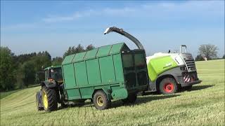 Senáže 2024 Claas Jaguar 840 4x John Deere Zetor Crystal 12145 [upl. by Staten496]