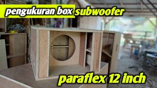 pengukuran box subwoofer 12 inch parathel [upl. by Zipnick748]