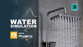 Best Phoenix FD Tutorial Realistic Shower amp Tap Water Simulation  Hindi Tutorial 3D Funda [upl. by Brieta]