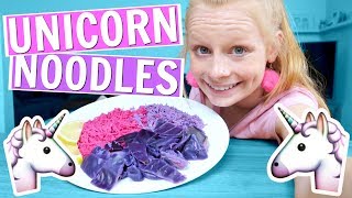 DIY UNICORN NOODLES RECIPE ❤ Mias Life ❤ [upl. by Nnylodnewg]