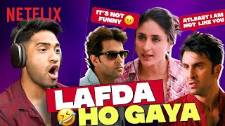 Thugesh REACTS to Bollywoods EPIC LAFDA Scenes 🤯  Netflix India [upl. by Hsakiv]