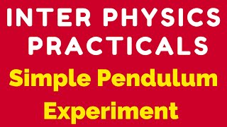 physics practical simple pendulum experiment video [upl. by Yawnoc468]