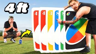 The Boys play UNO with the WORLDS LARGEST CARDS [upl. by Einnep]