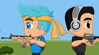 When Ninja amp Dr Lupo play Fortnite Animation [upl. by Ynelram]