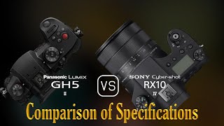 Panasonic Lumix GH5 II vs Sony Cybershot RX10 IV A Comparison of Specifications [upl. by Drarehs]