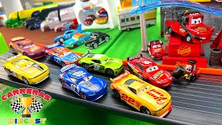 DISNEY CARS NASCAR RACERS COLECCIÓN CAMPEONATO parte 1 [upl. by Ute]