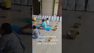 Sound bath session in OMAXE new Chandigarh [upl. by Atinuj530]