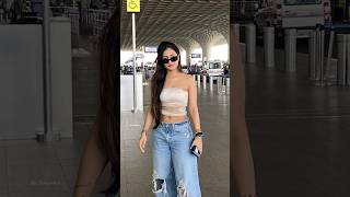 Yuzvendra chahal wife Dhanashree Spotted at the airport bollywood shortvideo ytshorts shorts [upl. by Erihppas]