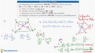 réciproque du théorème de Thalès • Montrer que des droites sont parallèles • configuration papillon [upl. by Arul795]