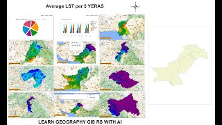 Calculate LST Time Series Multiple Areas using Google Earth Engine  Pakistans Provinces LST [upl. by Annoed]