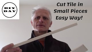 How to cut ceramic tiles in thin pieces tips and tricks [upl. by Anauq178]