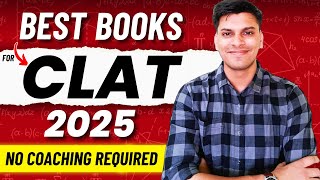 BEST Books for CLAT 2025  No COACHING REQUIRED [upl. by Alhsa]