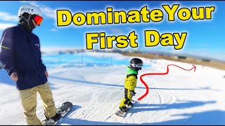 LEARN TO SNOWBOARD IN 10 MINUTES [upl. by Sibel]