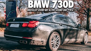 Sehr böser Active Sound im BMW 730D  Cete Automotive [upl. by Kcoj]