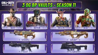 3 Best OG Battle Pass coming in Season 11 BP Vault COD Mobile  CODM [upl. by Idnerb]